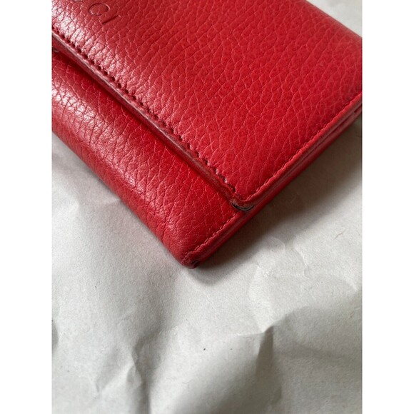 Gucci Wallet Bifold Long Leather Women’s One Size Red Authentic Designer Vintage - Picture 4 of 16